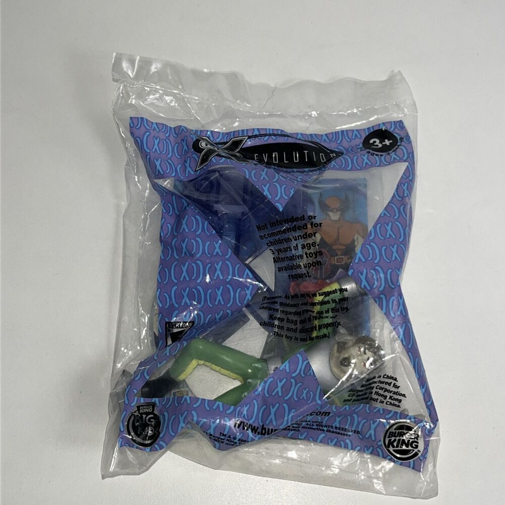 VINTAGE 2001 Burger King Marvel X-men Evolution Toy W/ Mini CD-ROM *SEALED*